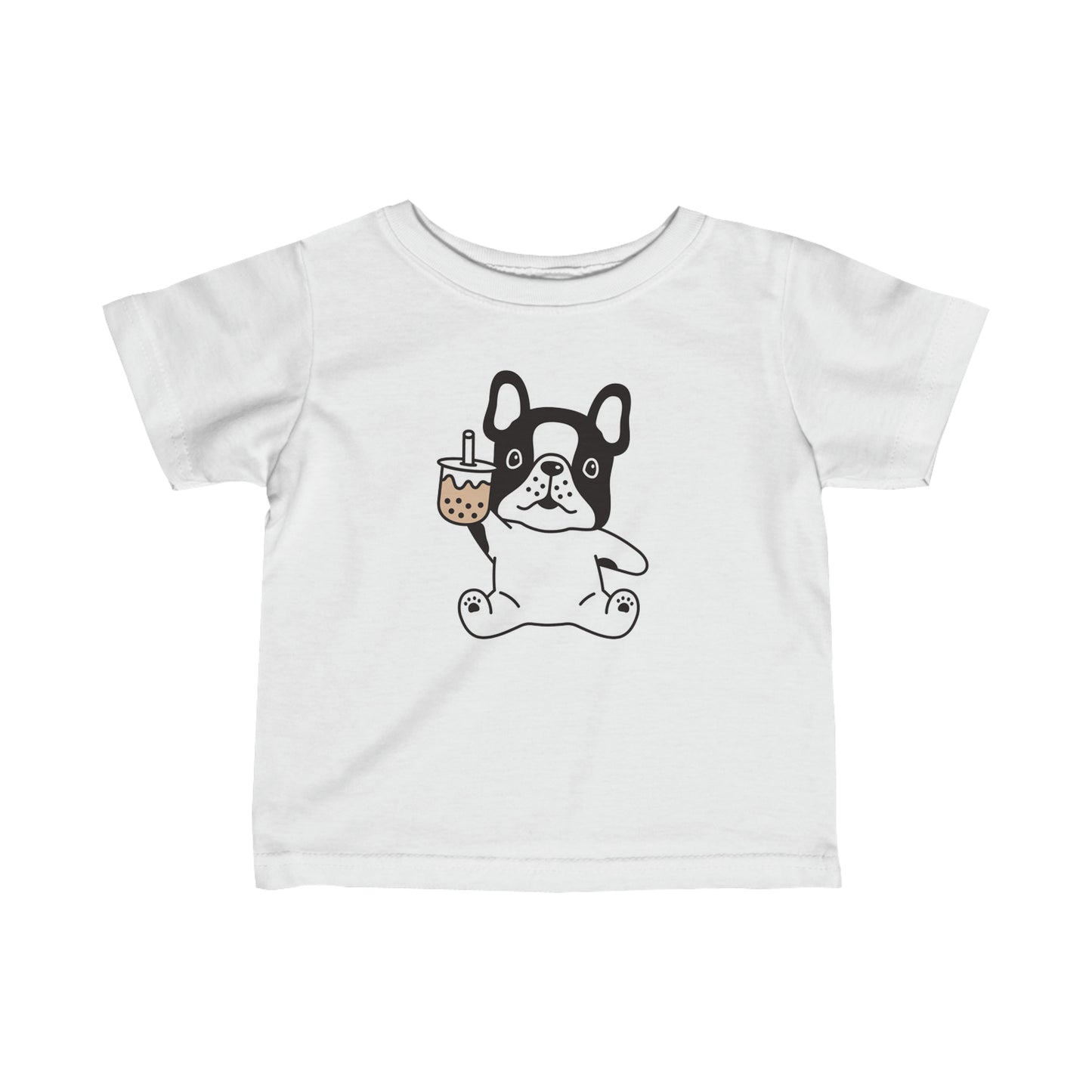 First Year of Frenchie Lover Infant Fine Jersey Tee