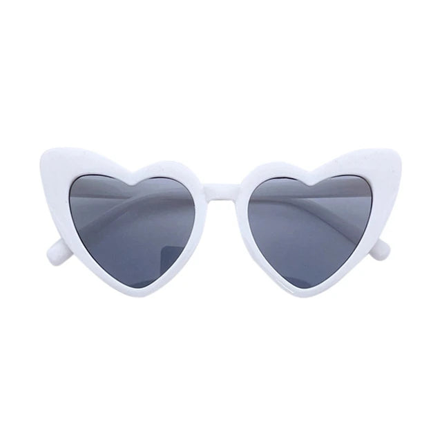 Kids Fashion Heart Design Sunglasses Toddler Baby Girls Boy Children Outdoor Anti-Uv Sun Glasses Photography Accessories