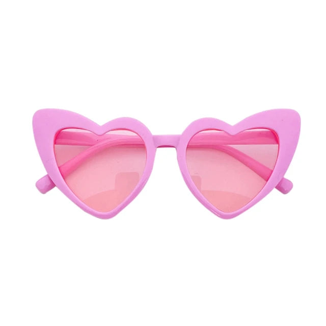 Kids Fashion Heart Design Sunglasses Toddler Baby Girls Boy Children Outdoor Anti-Uv Sun Glasses Photography Accessories