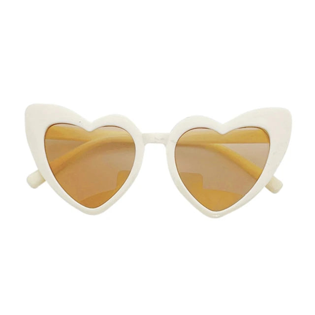 Kids Fashion Heart Design Sunglasses Toddler Baby Girls Boy Children Outdoor Anti-Uv Sun Glasses Photography Accessories