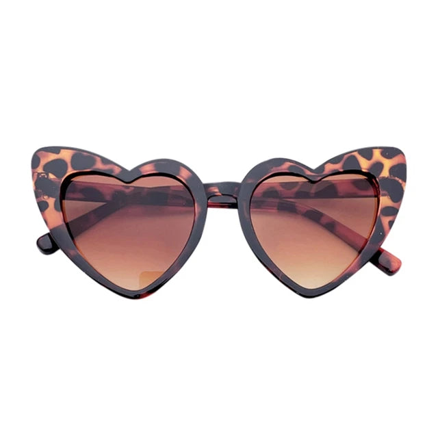 Kids Fashion Heart Design Sunglasses Toddler Baby Girls Boy Children Outdoor Anti-Uv Sun Glasses Photography Accessories