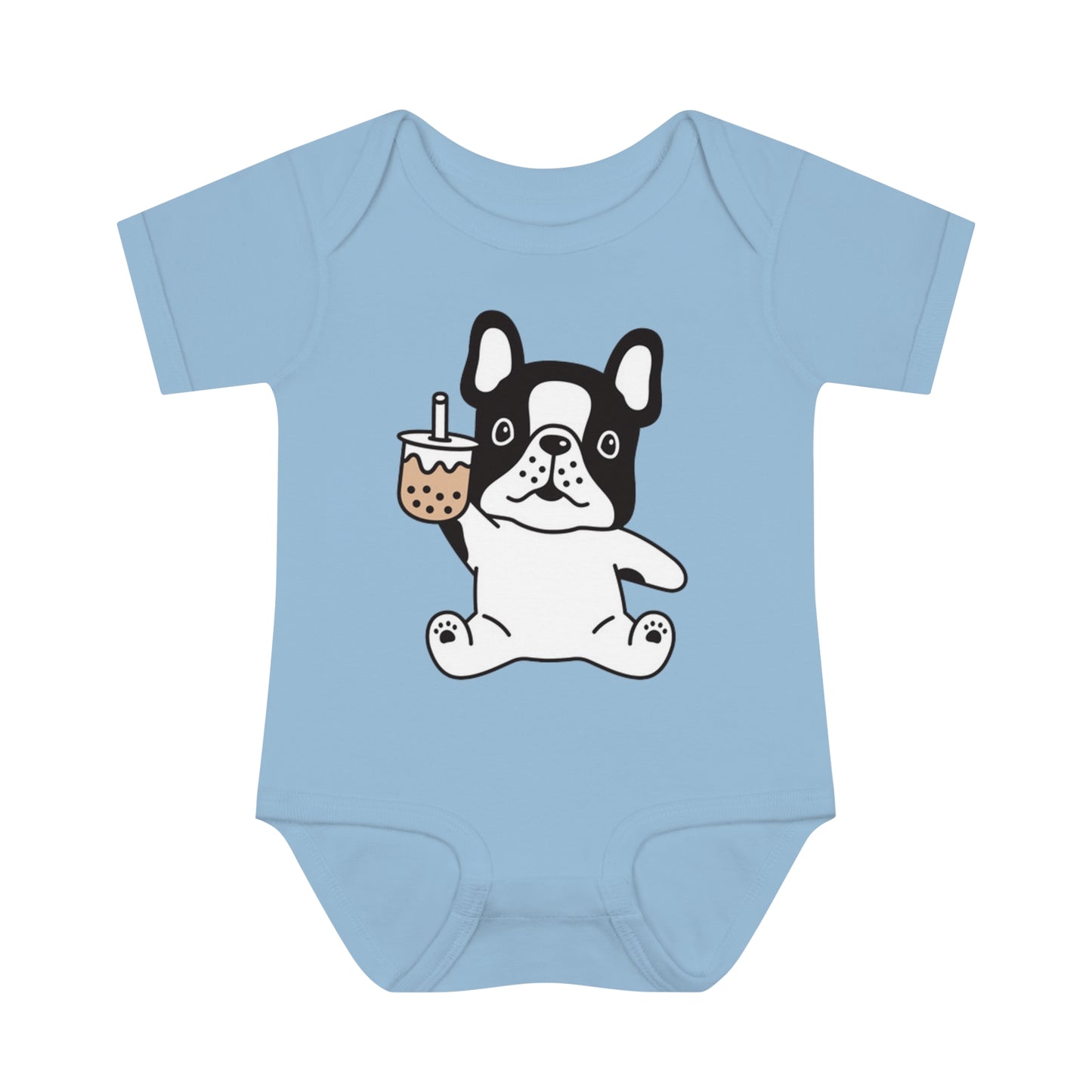 First Year of Frenchie Lover Infant Baby Rib Bodysuit