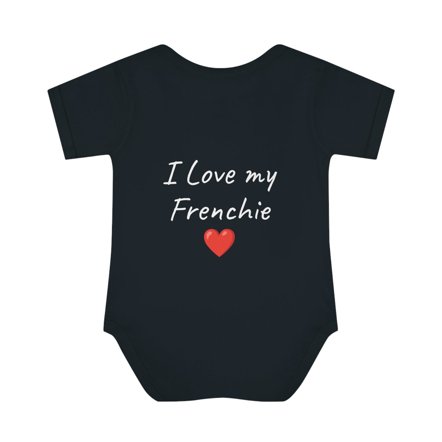 Frenchie lover Infant Baby Rib Bodysuit