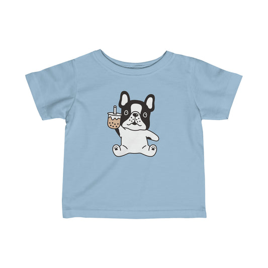 First Year of Frenchie Lover Infant Fine Jersey Tee