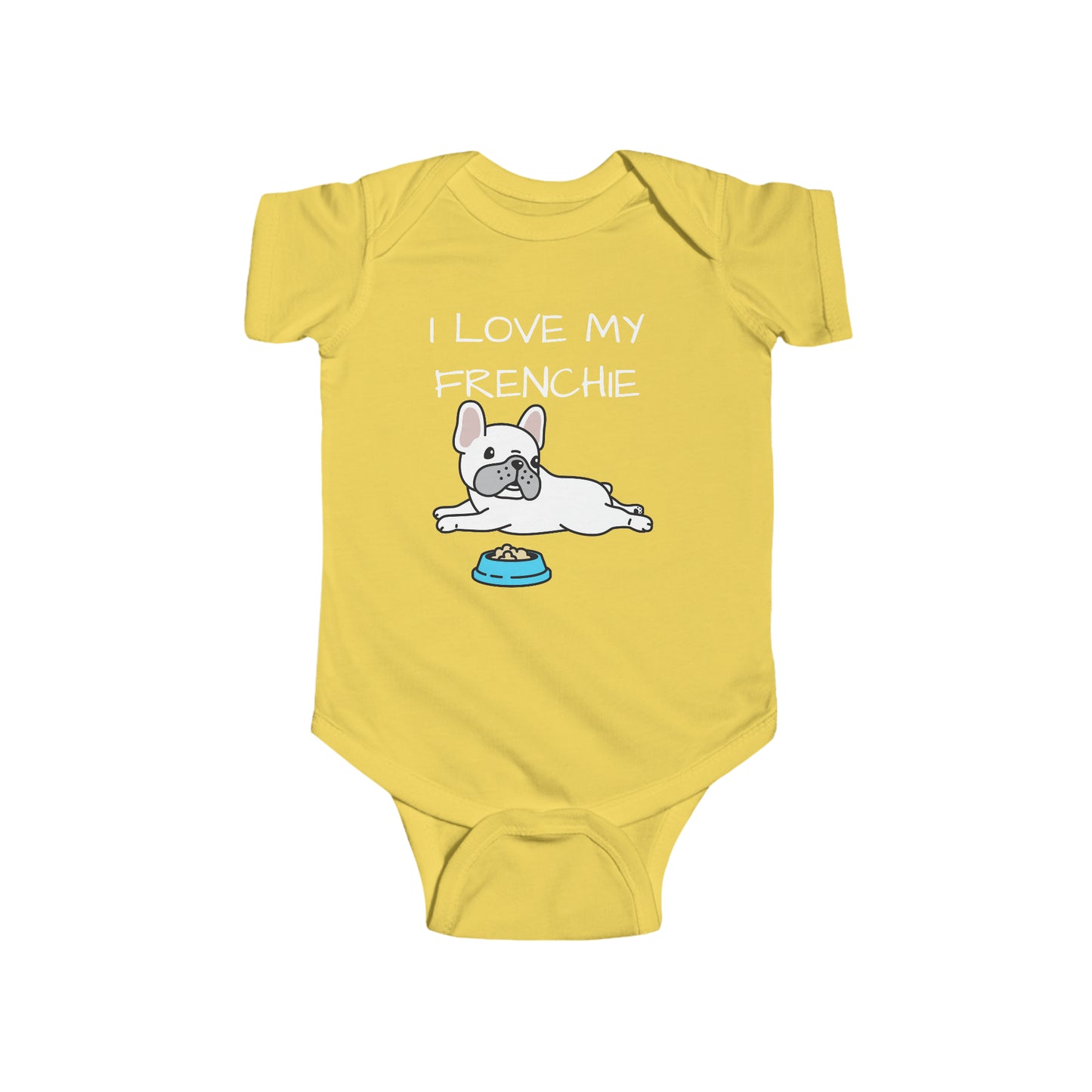 I Love my Frenchie Infant Fine Jersey Bodysuit