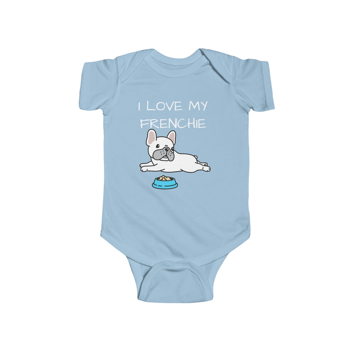 I Love my Frenchie Infant Fine Jersey Bodysuit