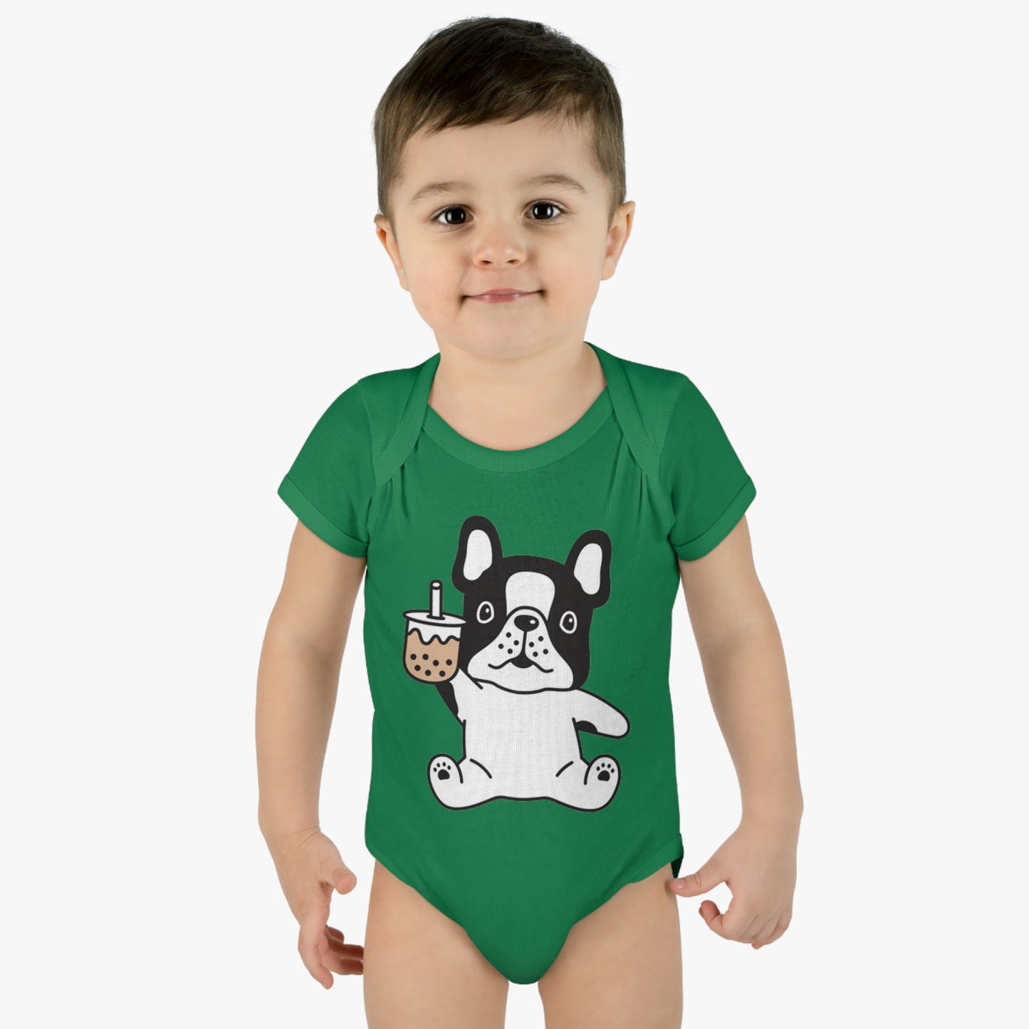 First Year of Frenchie Lover Infant Baby Rib Bodysuit