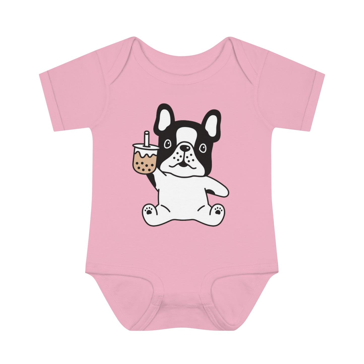 First Year of Frenchie Lover Infant Baby Rib Bodysuit