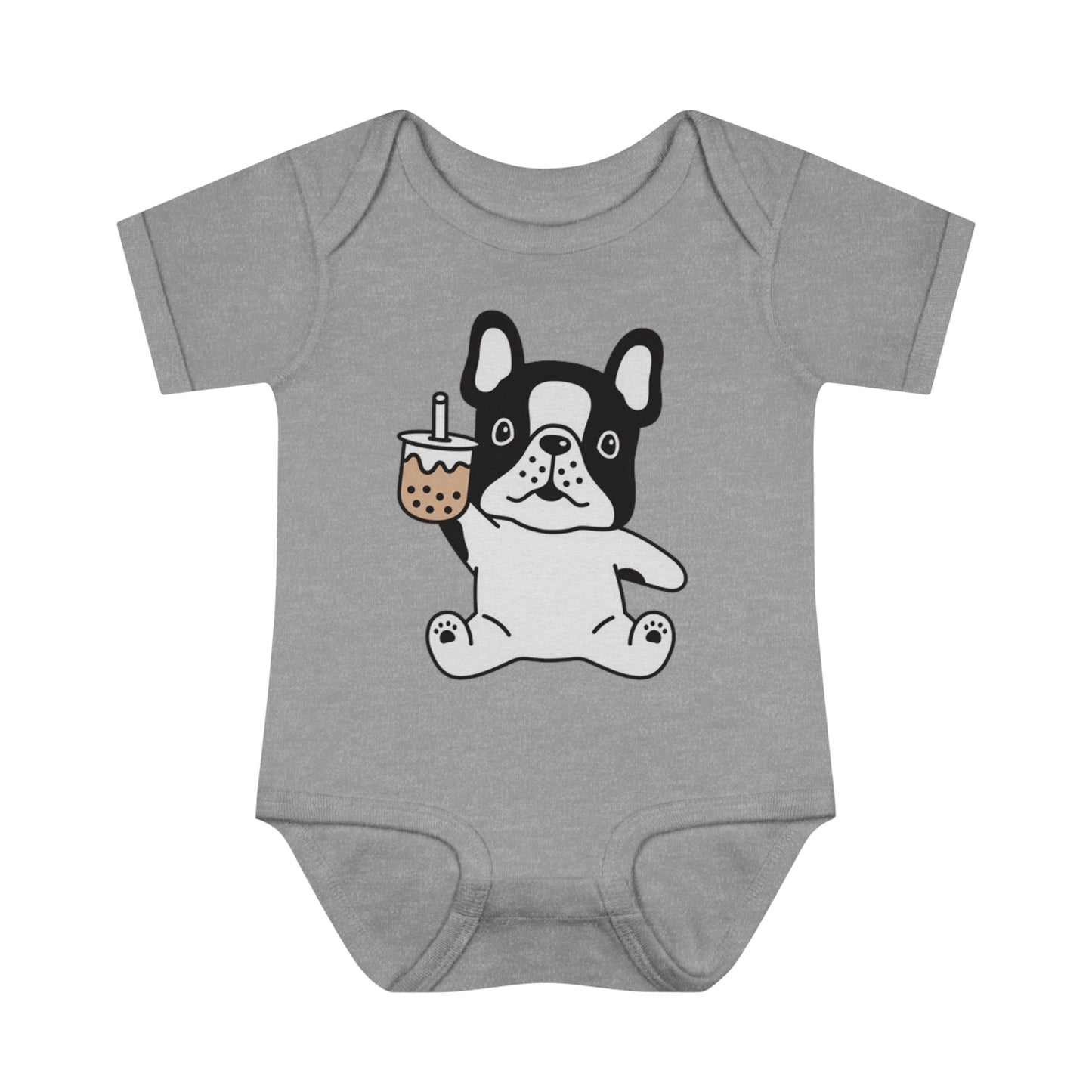 First Year of Frenchie Lover Infant Baby Rib Bodysuit