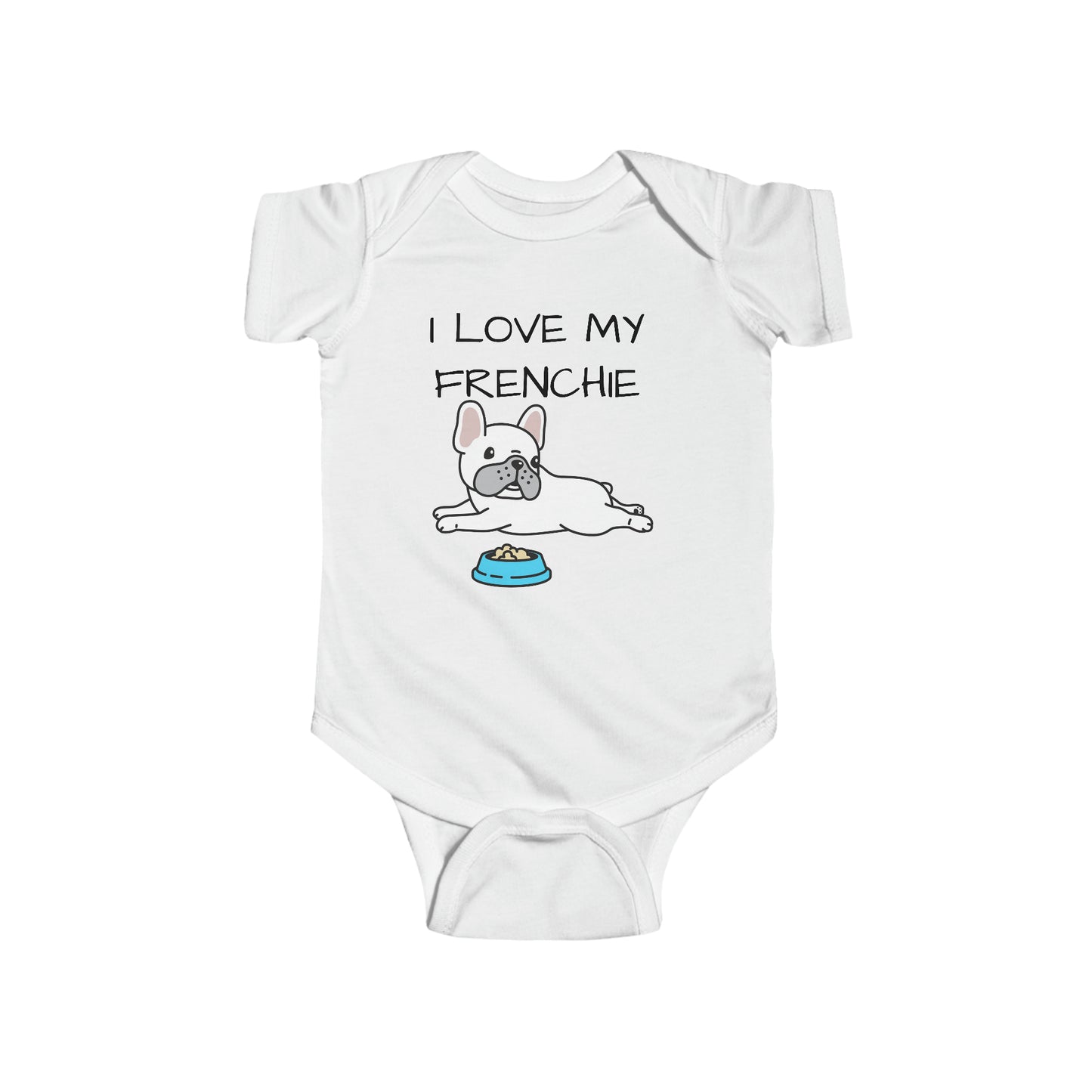 I Love my Frenchie Infant Fine Jersey Bodysuit