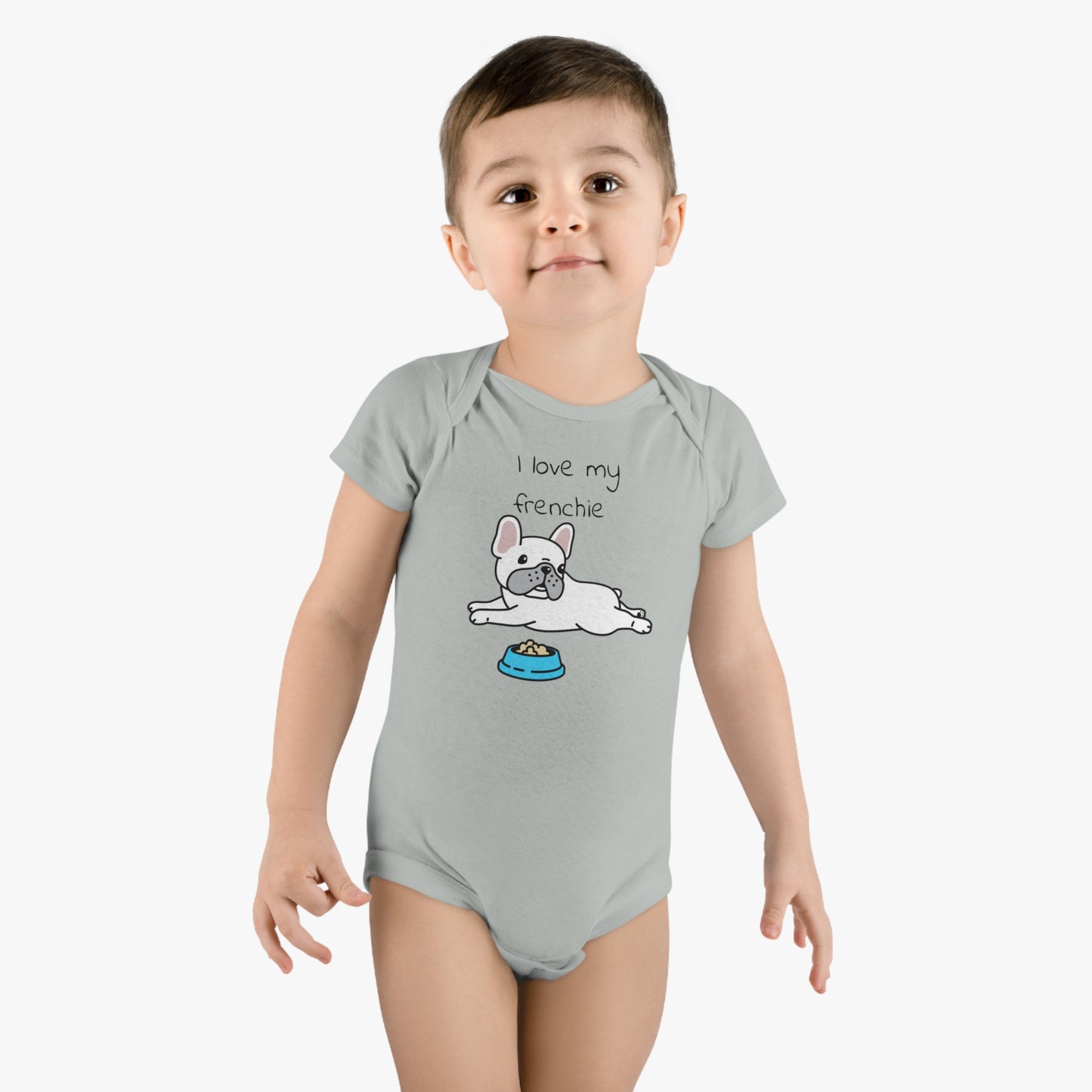 I Love my Frenchie Baby Short Sleeve Onesie®