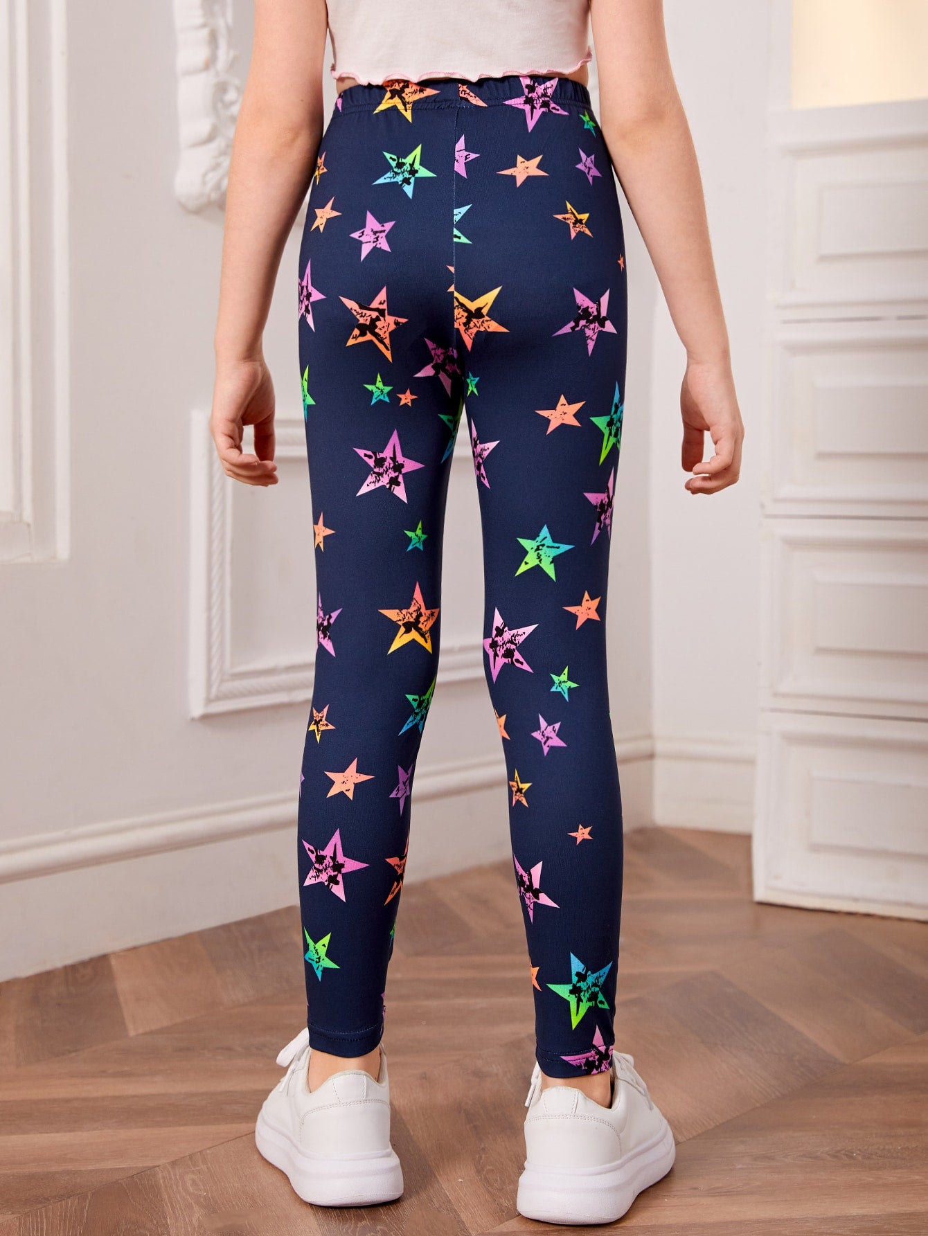 Star Print Leggings for Girls