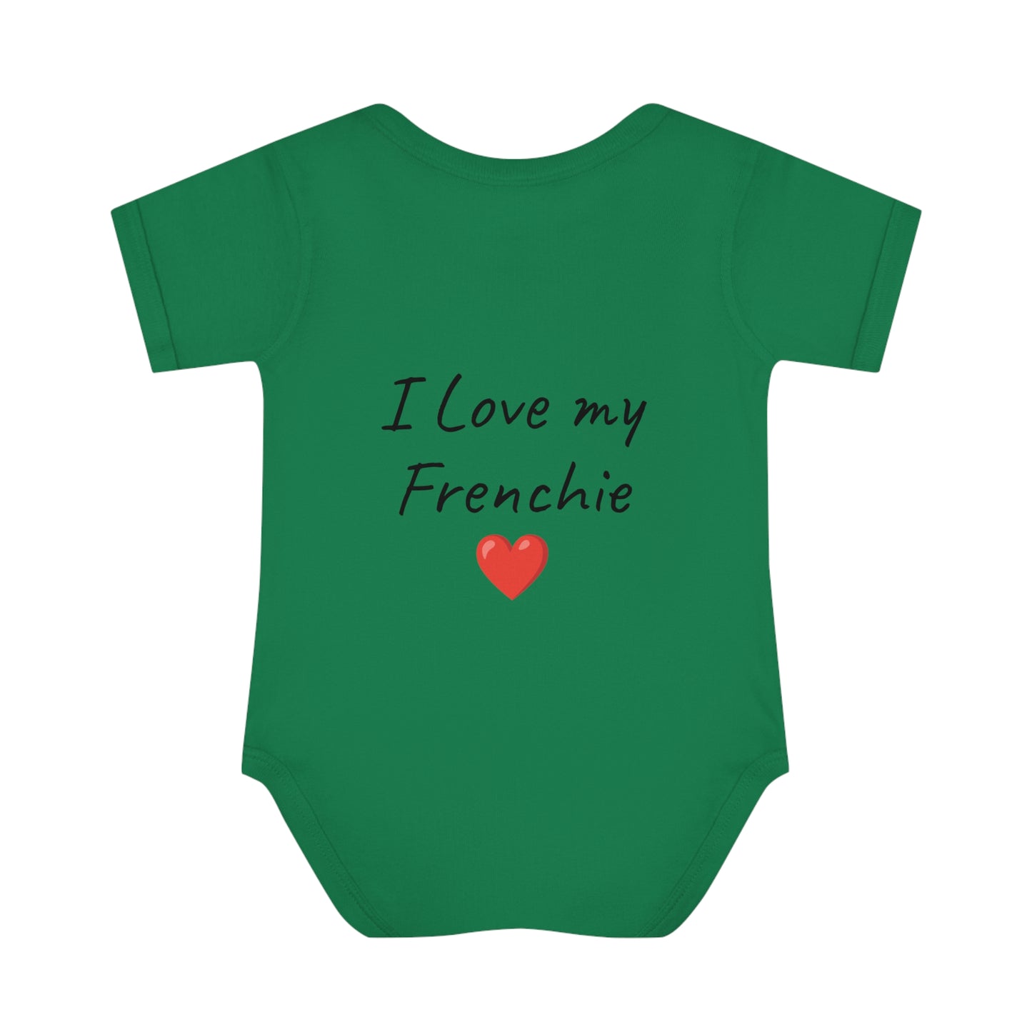 Frenchie lover Infant Baby Rib Bodysuit