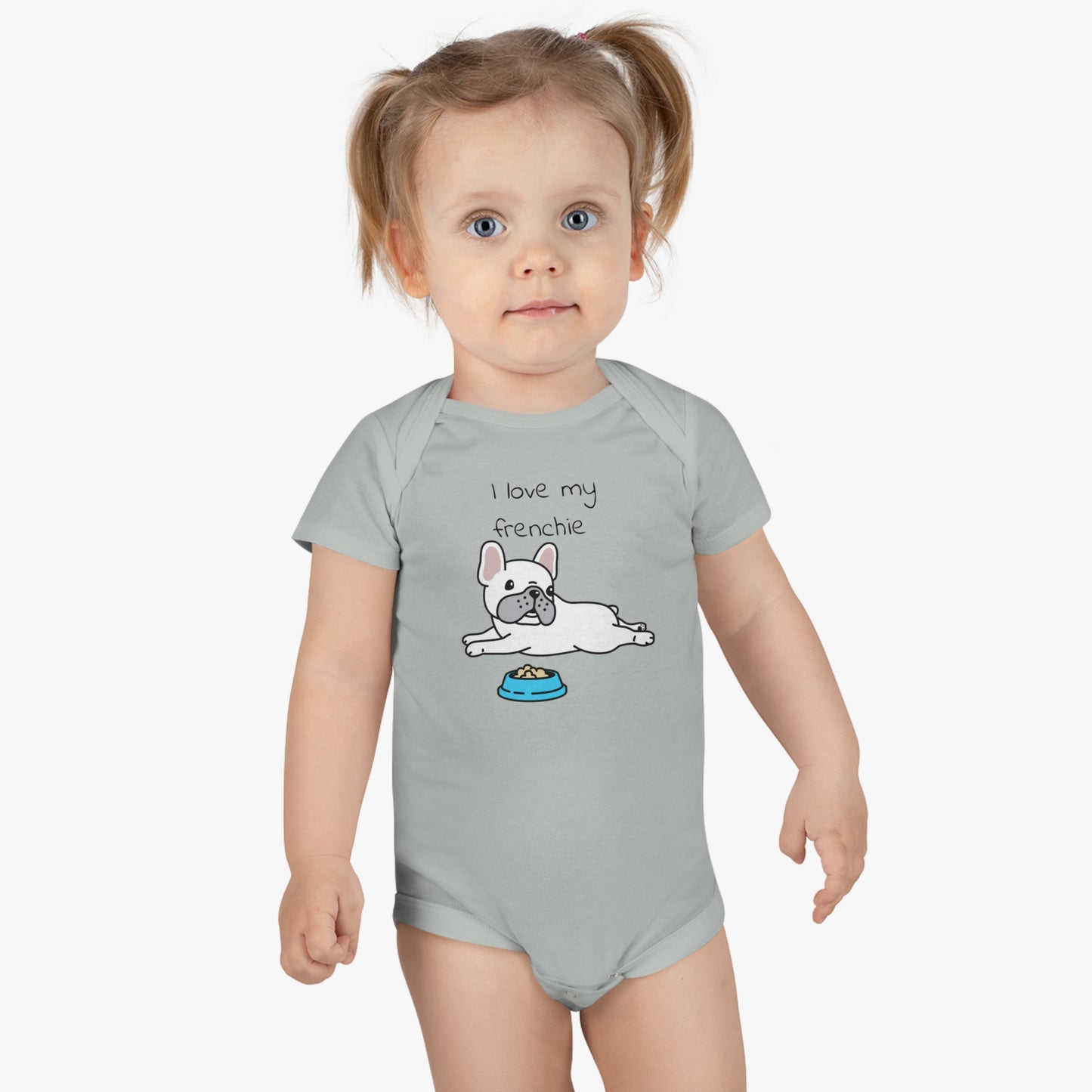 I Love my Frenchie Baby Short Sleeve Onesie®