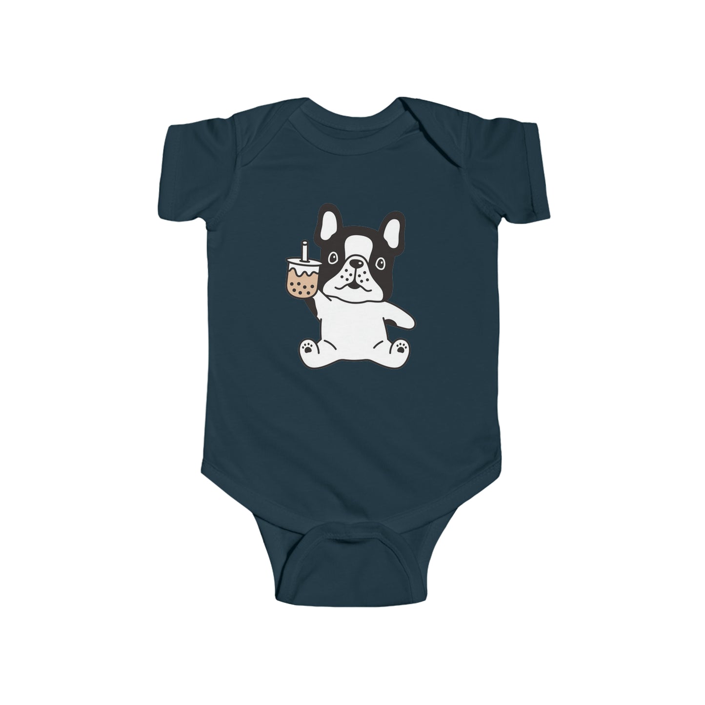 First Year of Frenchie Lover Infant Fine Jersey Bodysuit