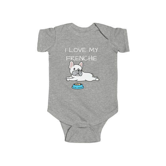 I Love my Frenchie Infant Fine Jersey Bodysuit