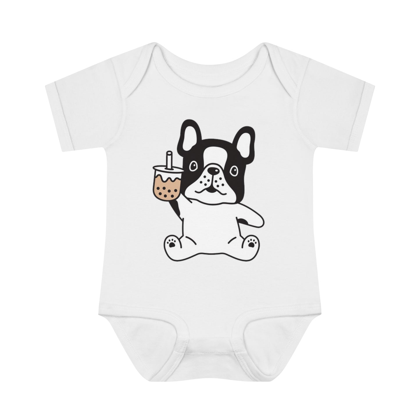 First Year of Frenchie Lover Infant Baby Rib Bodysuit