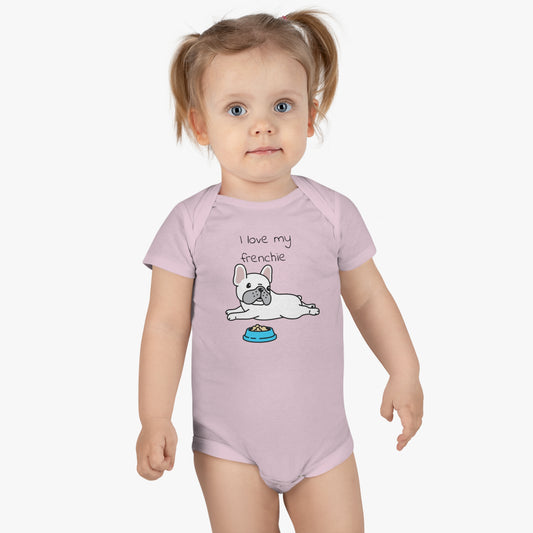 I Love my Frenchie Baby Short Sleeve Onesie®