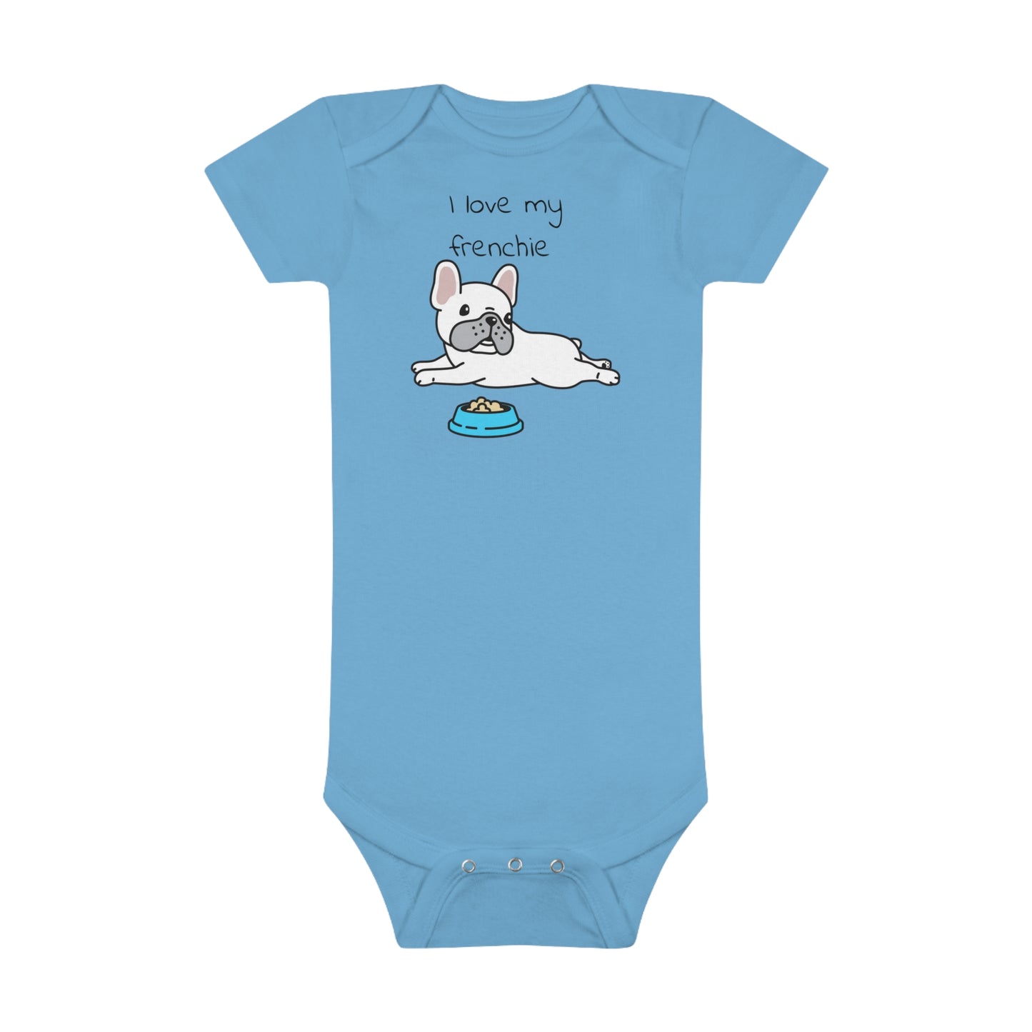 I Love my Frenchie Baby Short Sleeve Onesie®