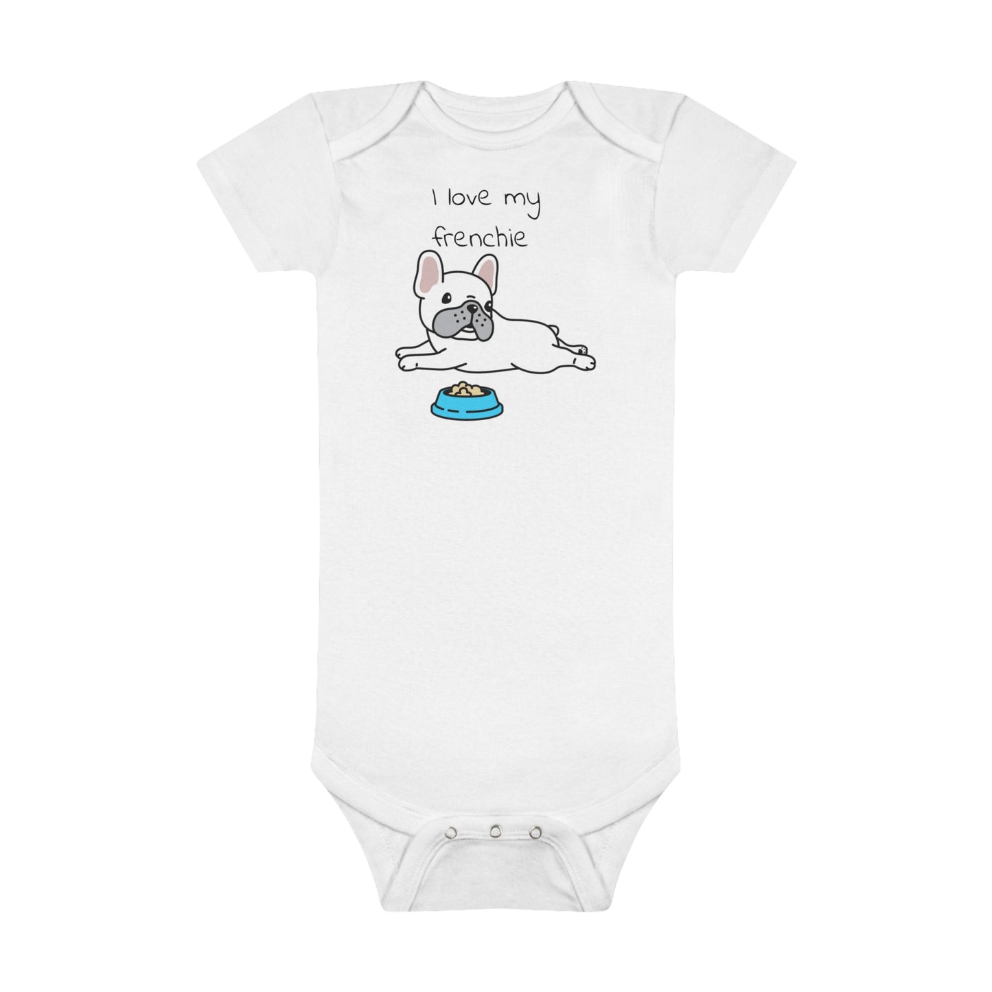 I Love my Frenchie Baby Short Sleeve Onesie®