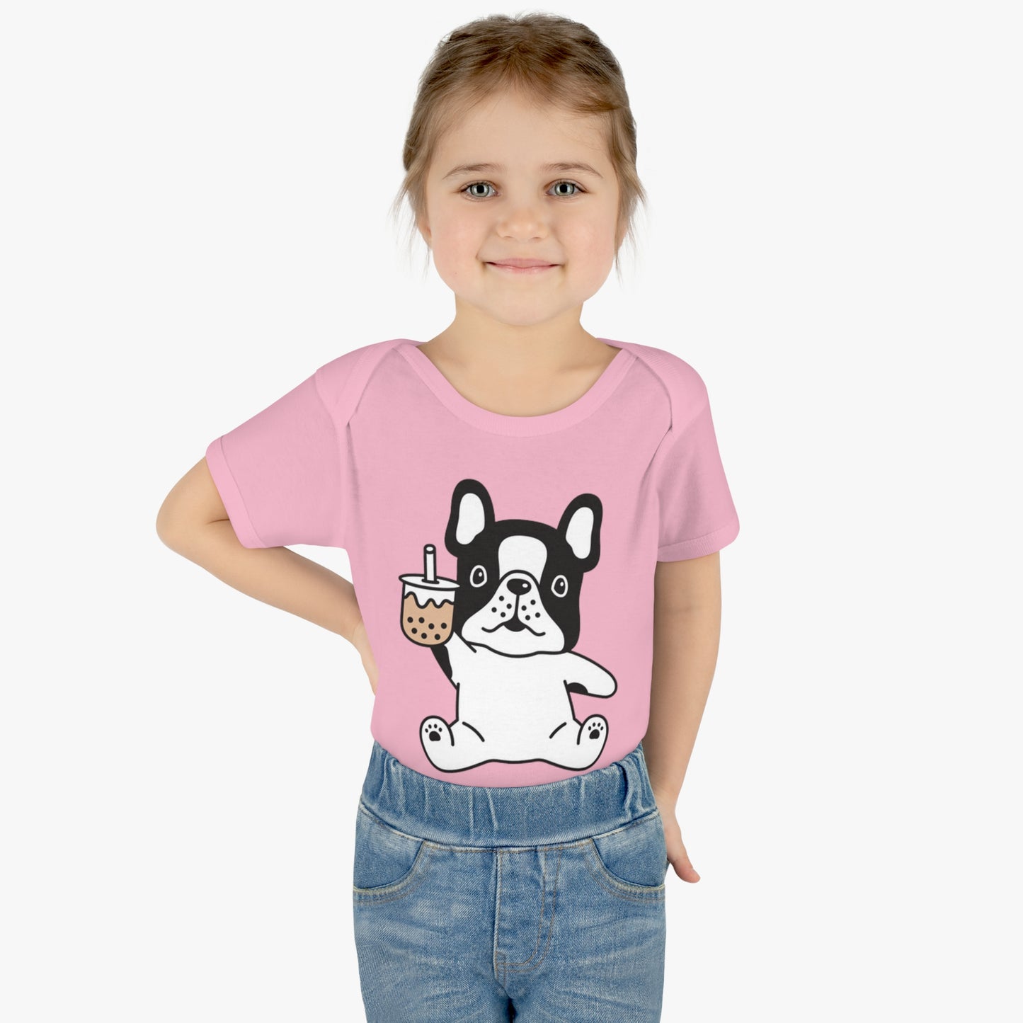 First Year of Frenchie Lover Infant Baby Rib Bodysuit