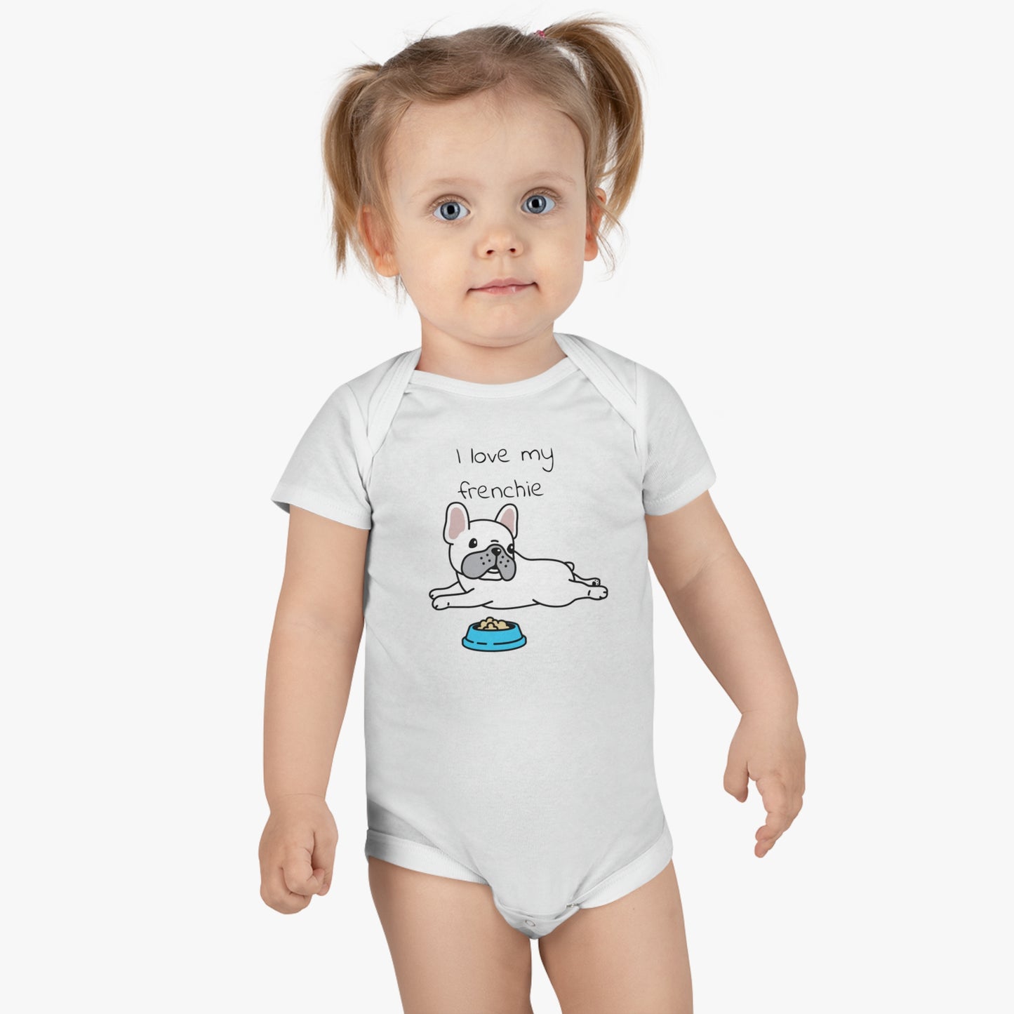 I Love my Frenchie Baby Short Sleeve Onesie®