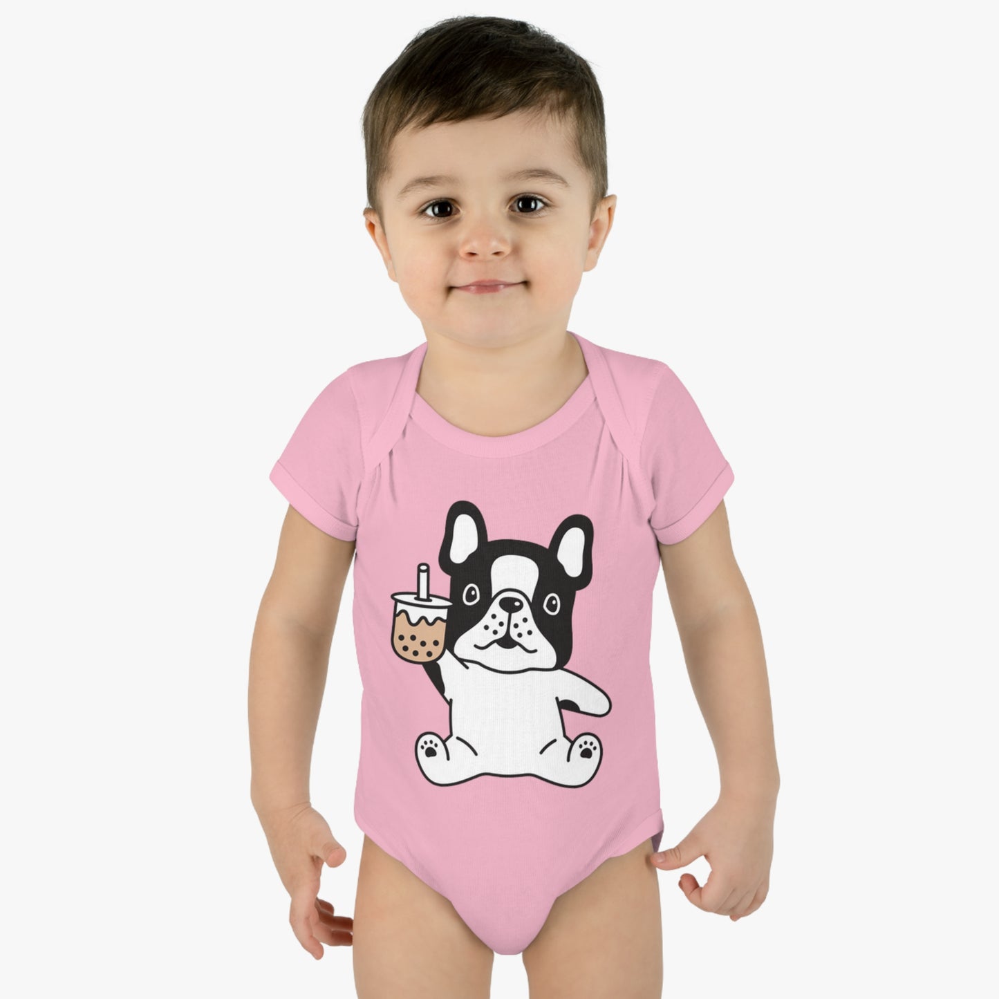 First Year of Frenchie Lover Infant Baby Rib Bodysuit