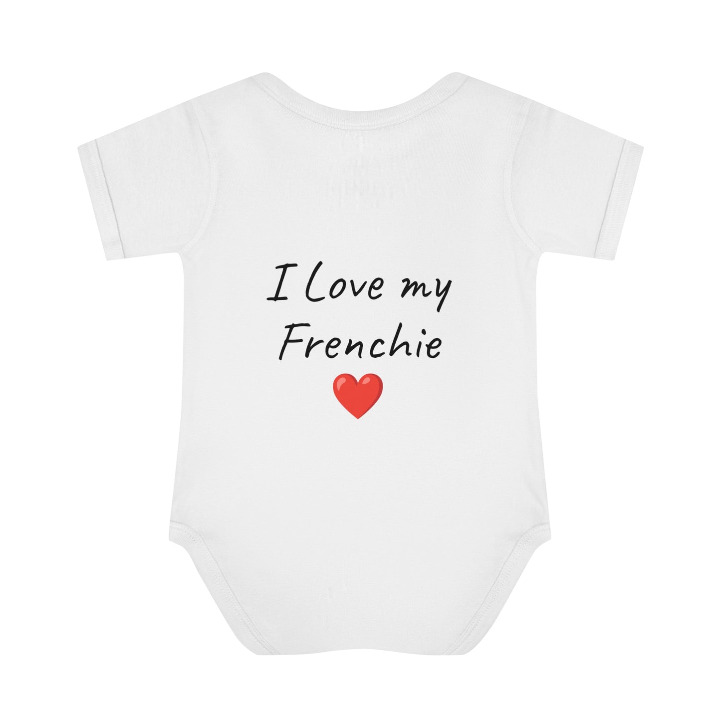 Frenchie lover Infant Baby Rib Bodysuit