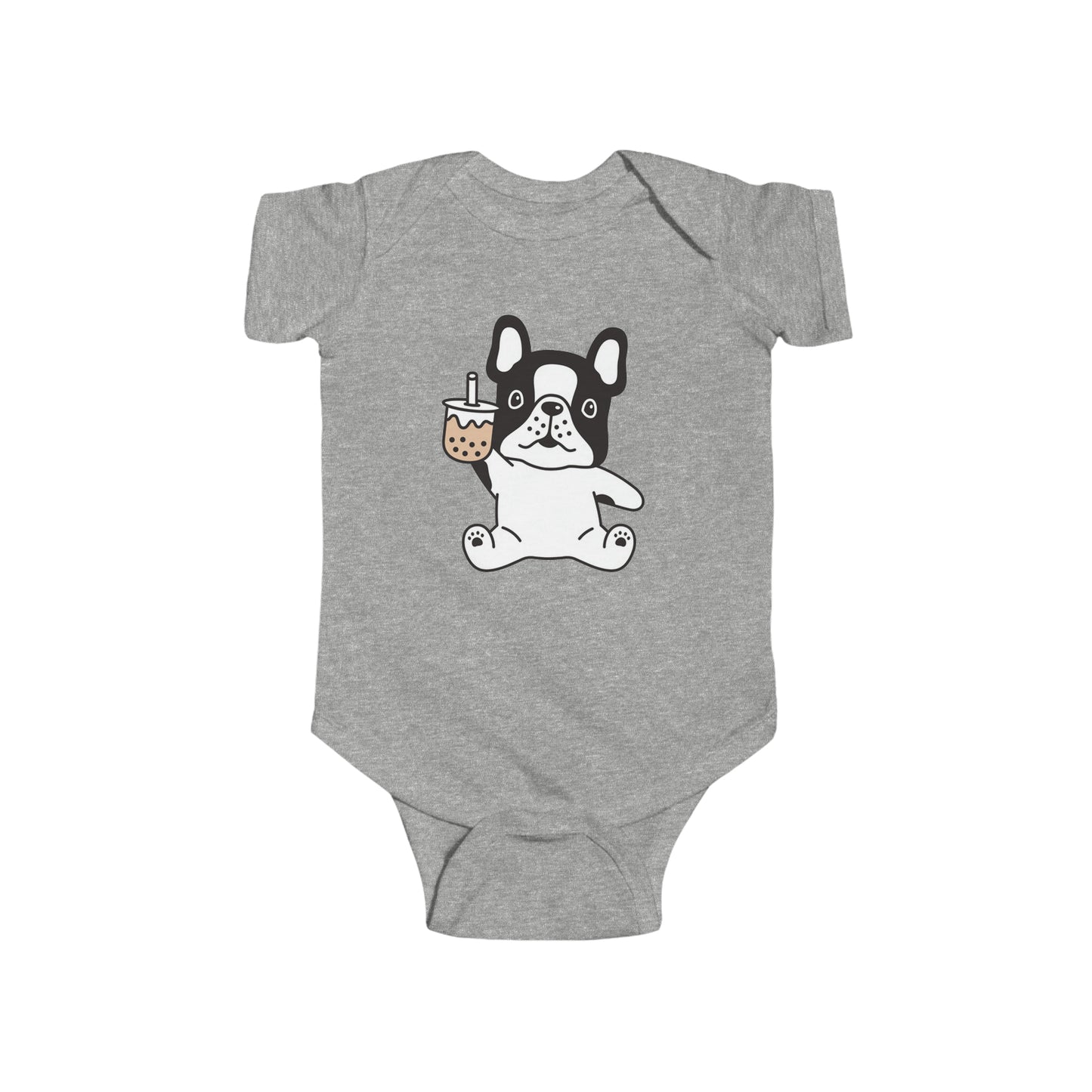 First Year of Frenchie Lover Infant Fine Jersey Bodysuit