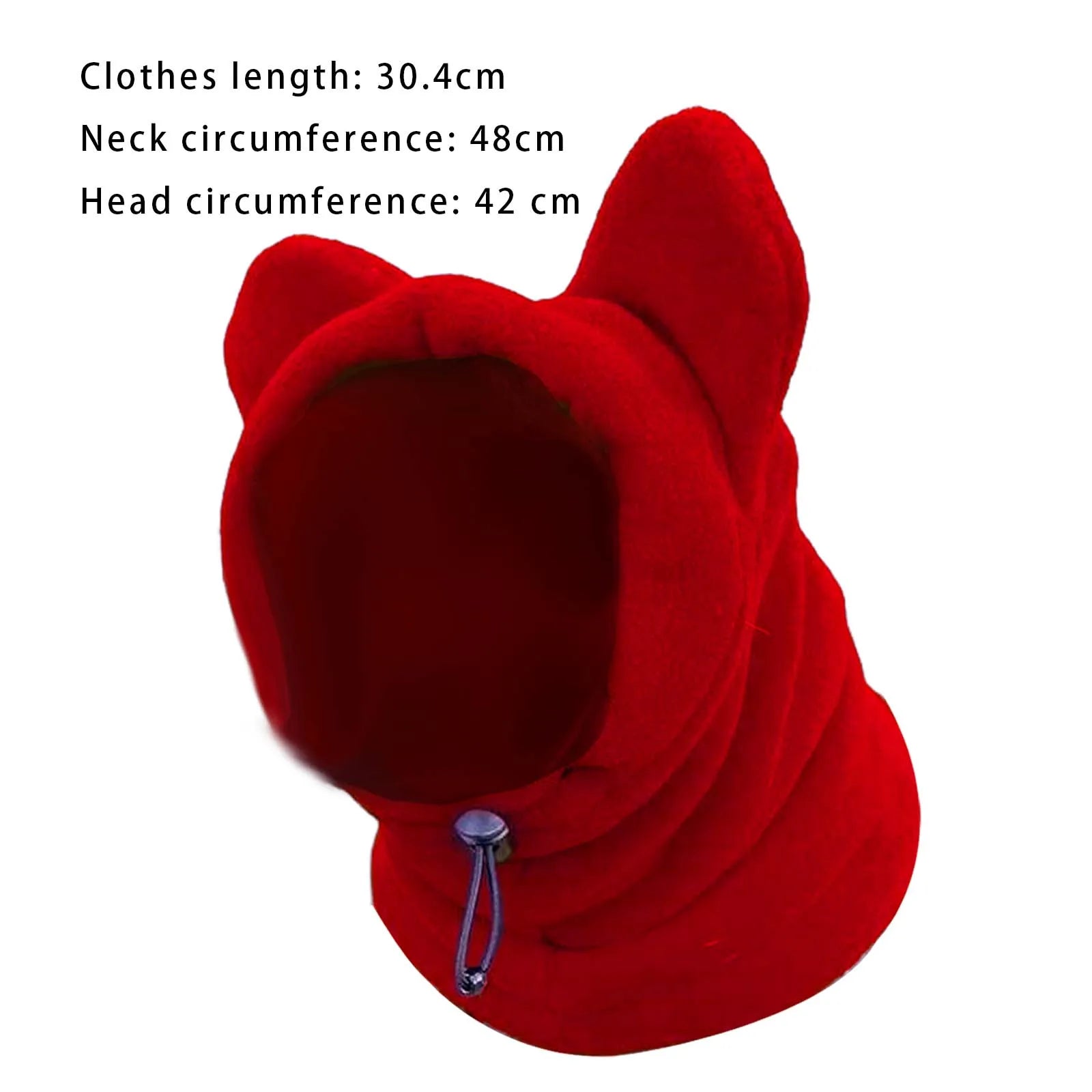 Adjustable Drawstring Puppy Cap Superfine Fleece Hat for Pets - Cute and Warm Winter Dog Headgear