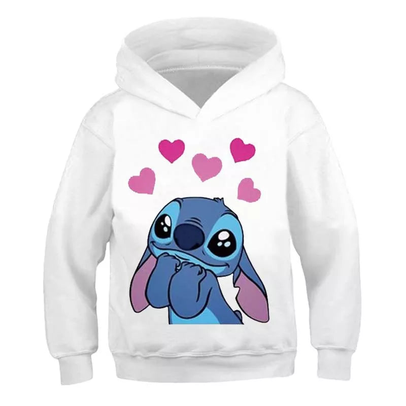 New Stich Hoodies Girls Sweatshirt Pullovers