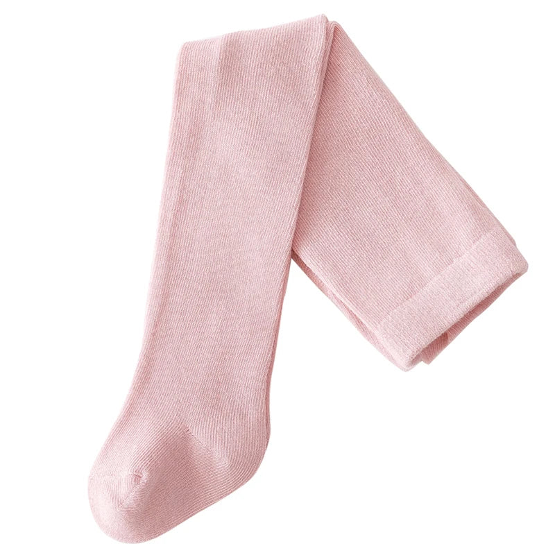 Elastic Waist Pantyhose for Baby Girls, in Solid Colors, Slim Fit Stockings perfect for Casual Daily Wear