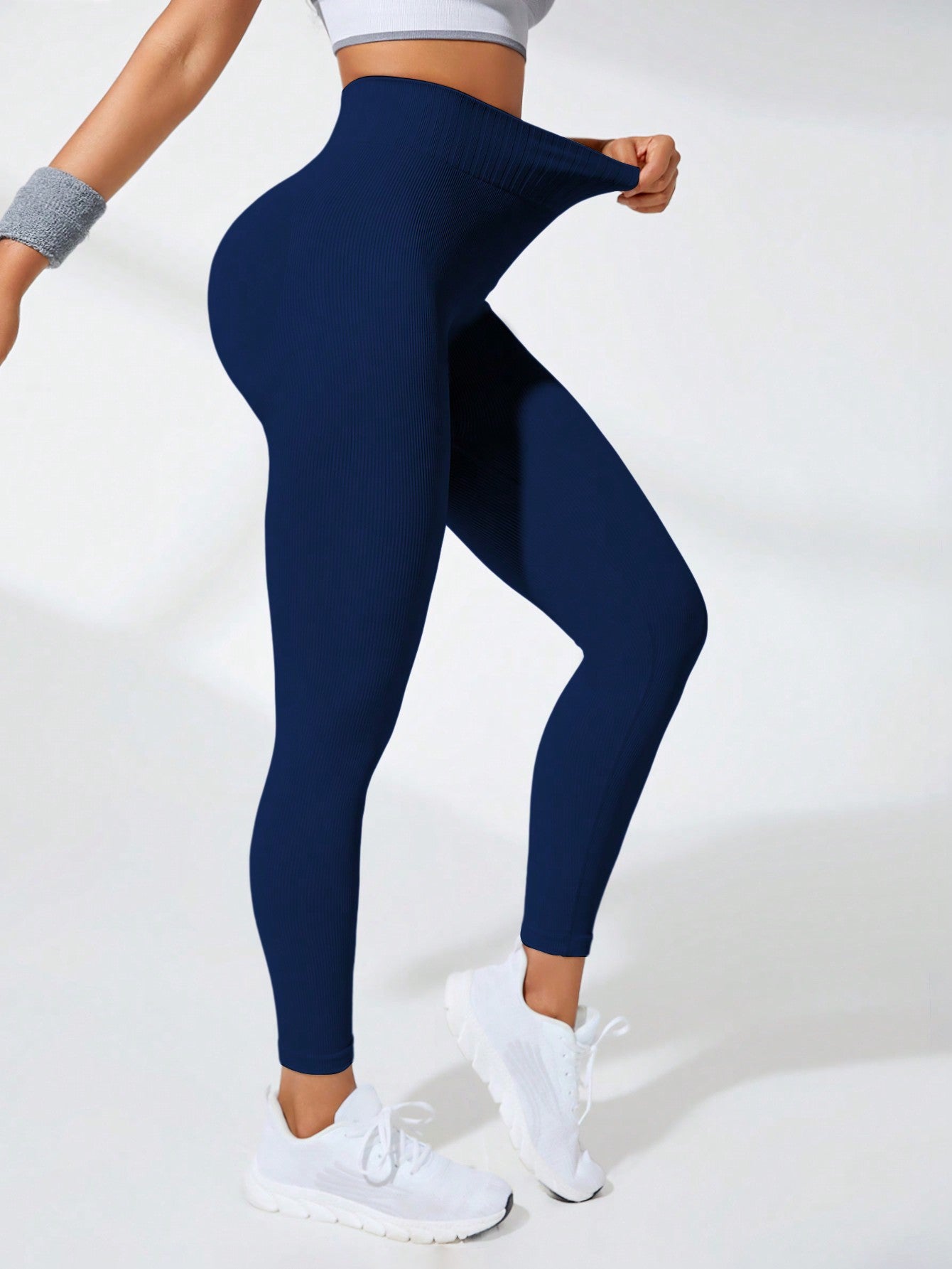 Basic Yoga Sport Leggings for Women in Solid Color