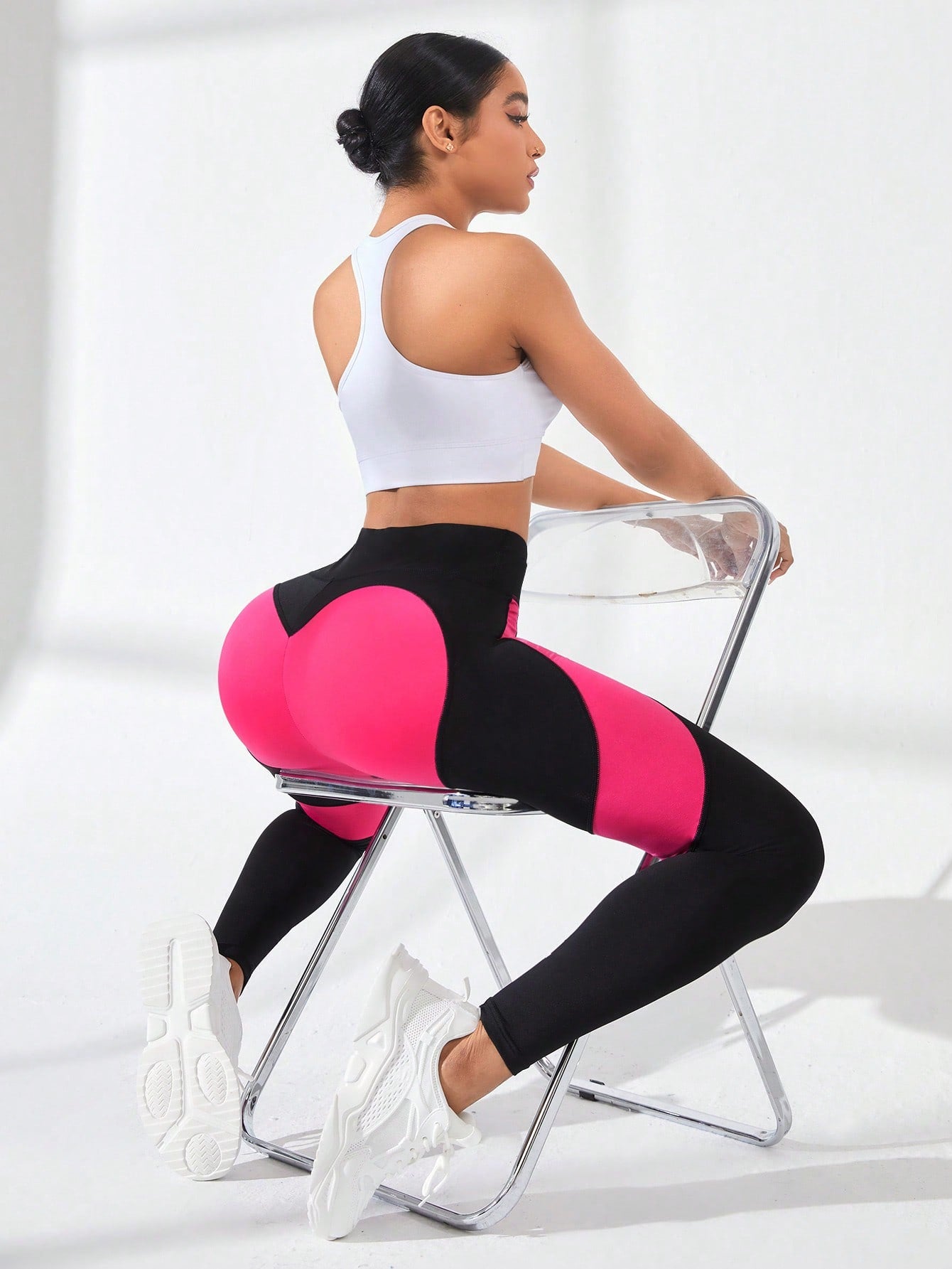 Basic Yoga Sport Leggings for Women in Solid Color